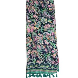 New Lilly Pulitzer NWT Resort Scarf - High Tide Navy She’s Got Sol Engineered